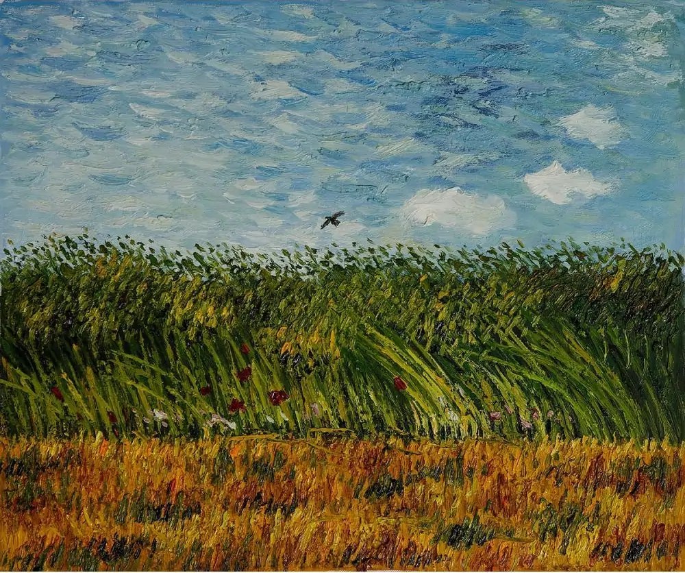 Champ de blé avec une alouette, 1887, huile sur toile de Vincent van Gogh