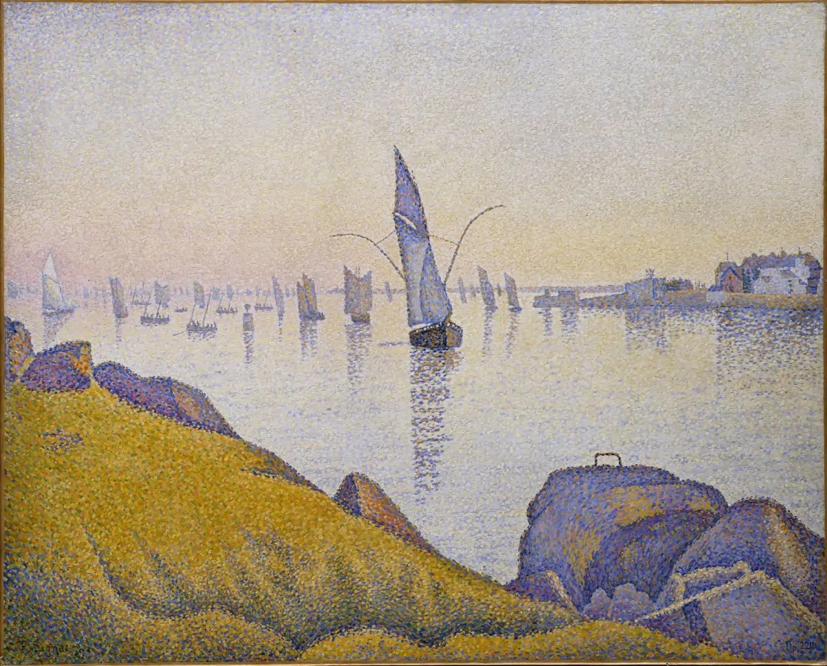 Concarneau, calme du soir, opus 220 (Allegro Maestoso), 1891, huile sur toile, Paul Signac 