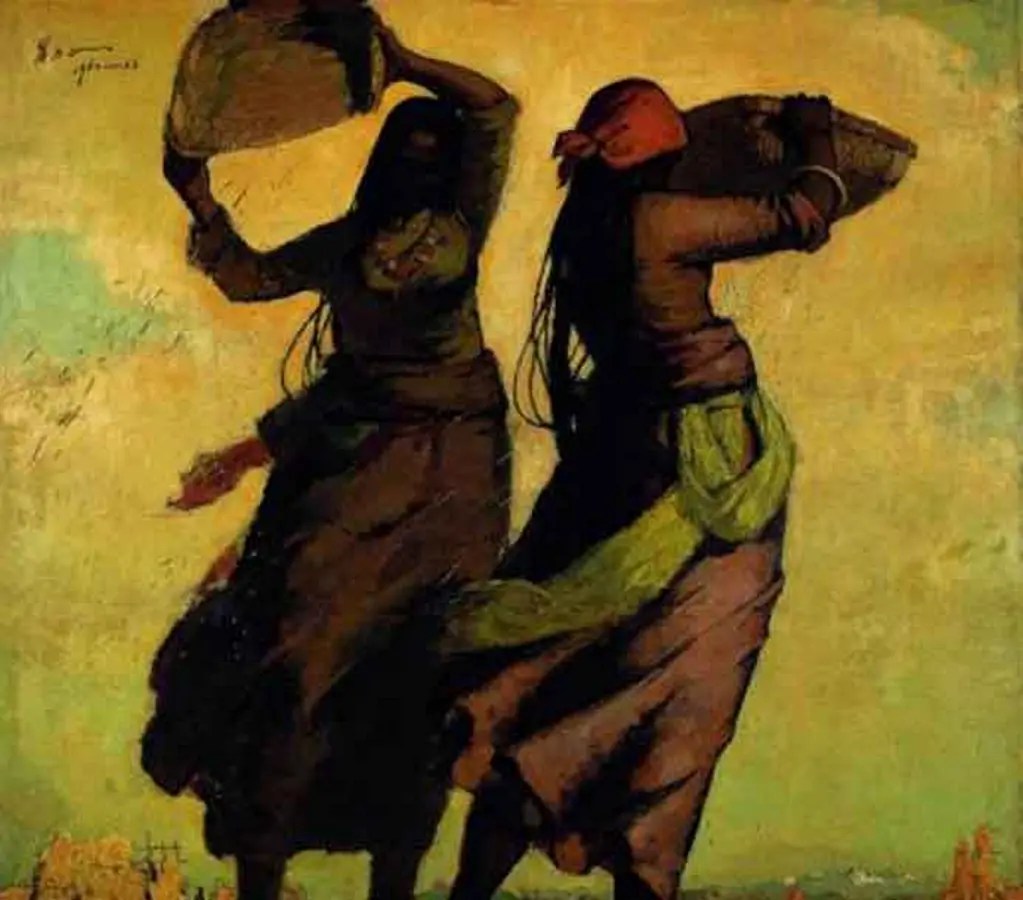 Saison dorée, 1963, huile sur toile, Zhu Naizheng