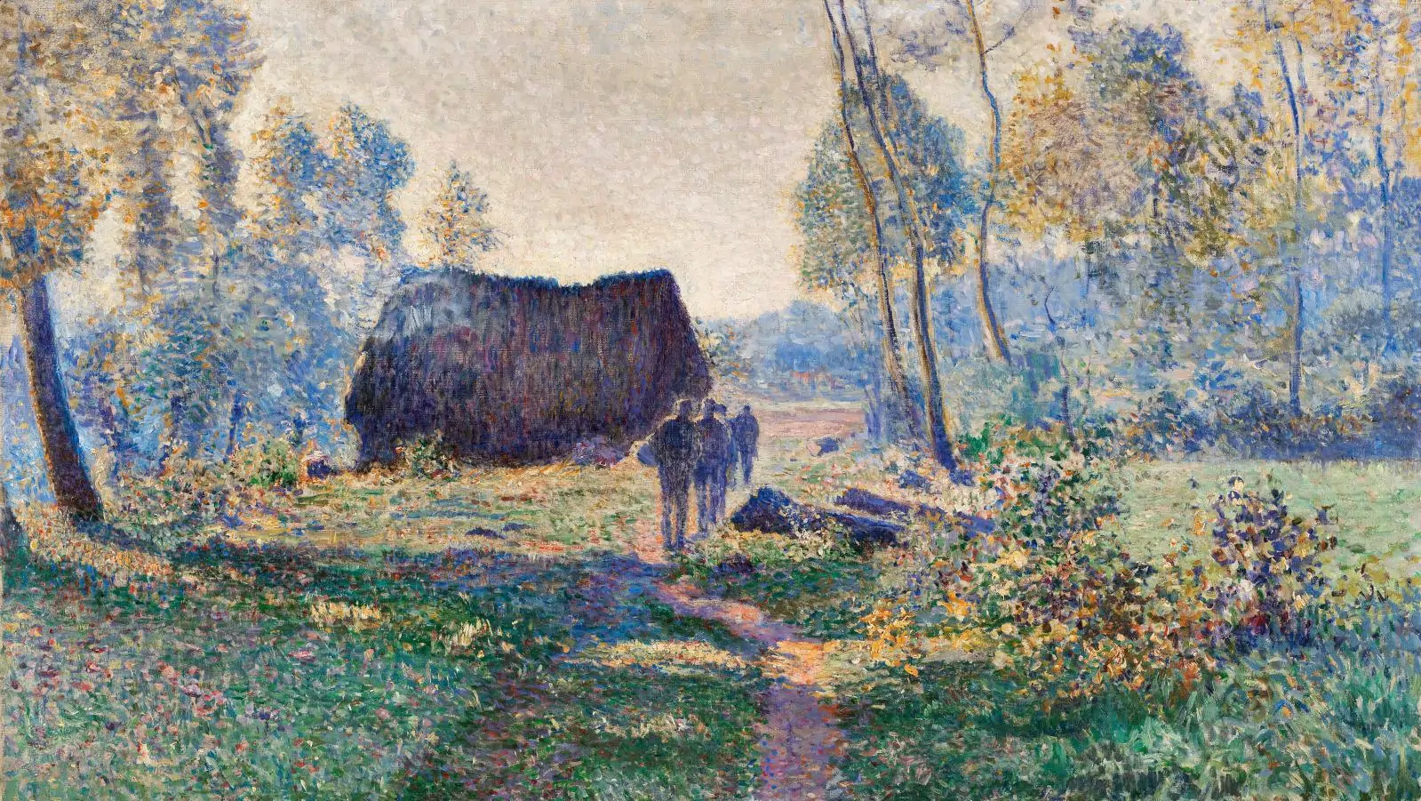 Chaumière en Flandre, détail, 1891, huile sur toile, Anna Boch