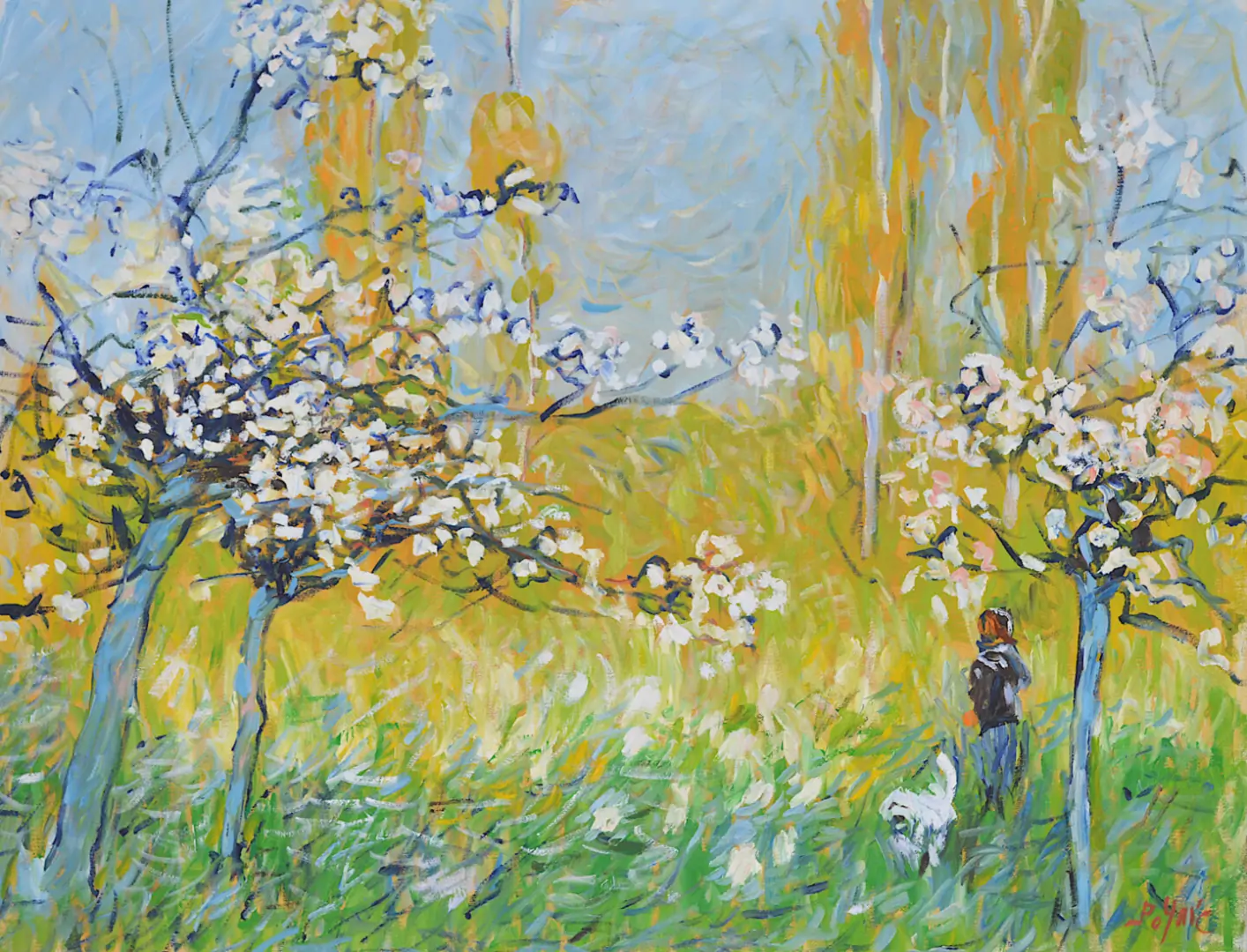 Enfin le printemps, 2002, huile sur toile, Patrick Marie
