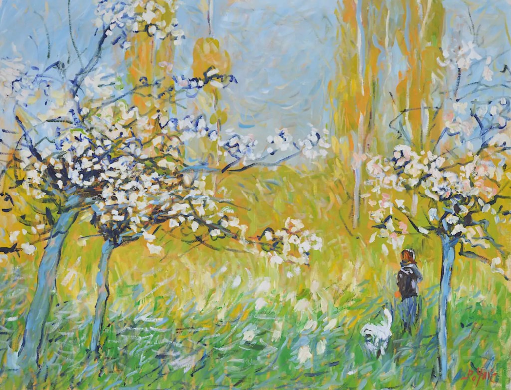 Enfin le printemps, 2002, huile sur toile, Patrick Marie