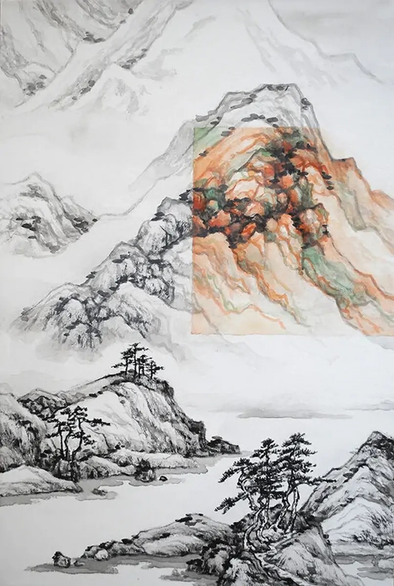 Les quatre saisons, l'automne, acrylique sur toile, Freda Lee-McCann