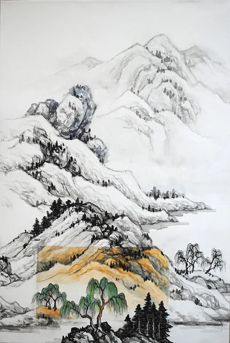 Les quatre saisons, l'été, acrylique sur toile, Freda Lee-McCann