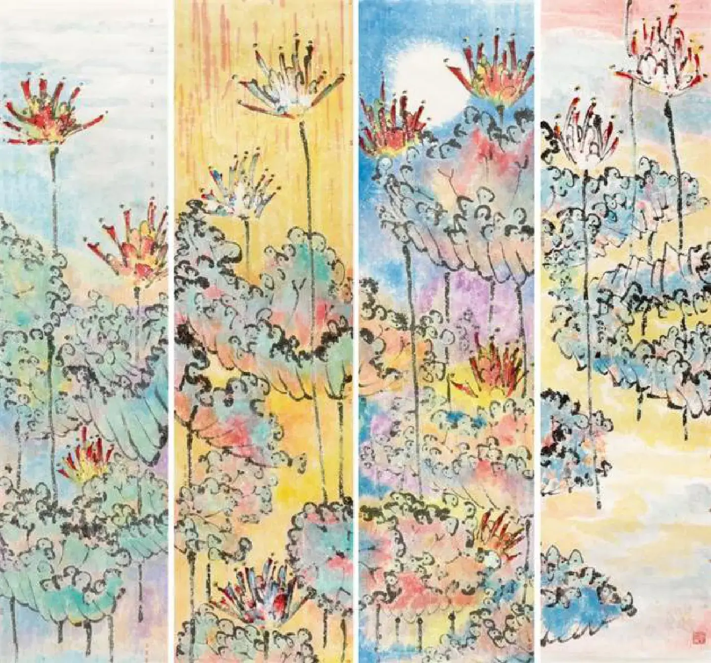 Printemps, été, automne, hiver par Shi Dachan