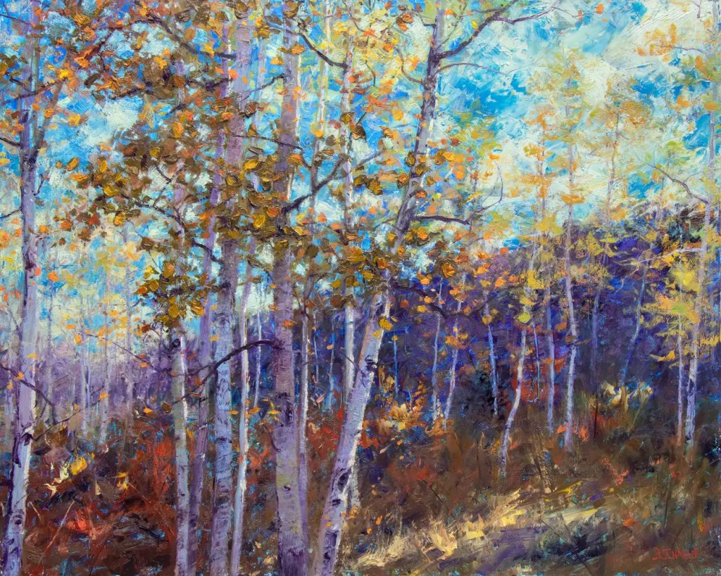 Souffle d'automne, huile sur toile, Bill Inman