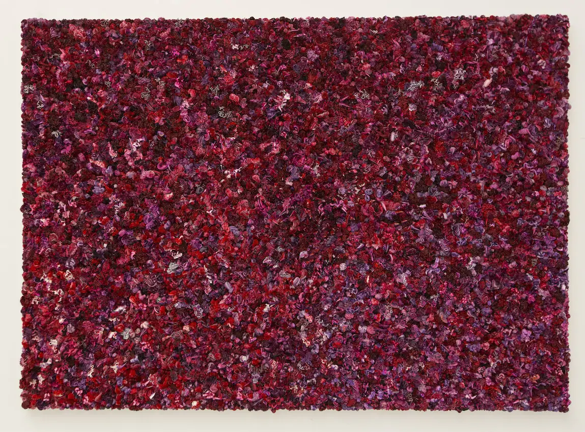 Sous le ciel (détail), huile, toile, panneau composite aluminium-plastique 2014, Xu Zhen