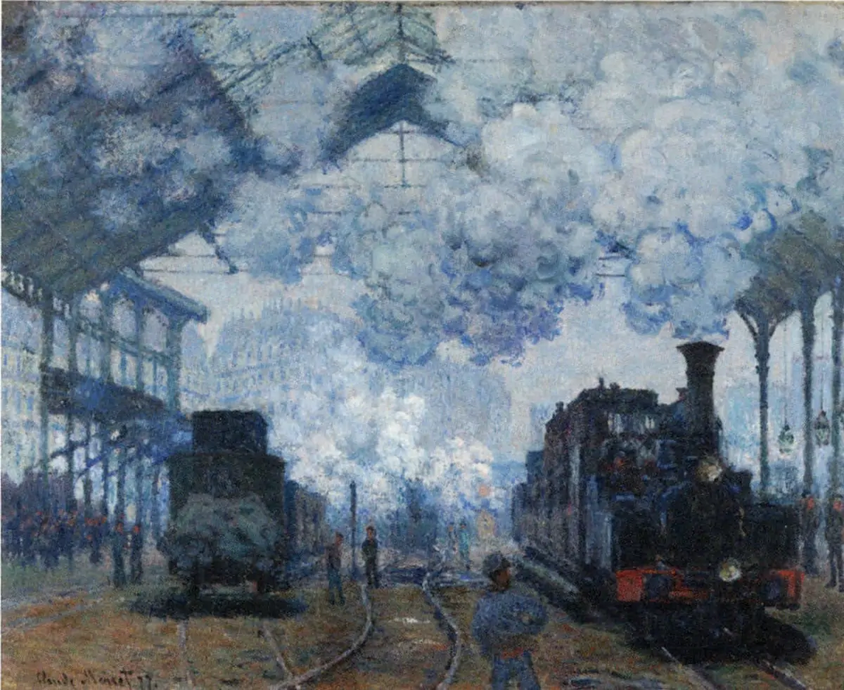 Claude Monet, L’intérieur de la gare Saint Lazare, 1877